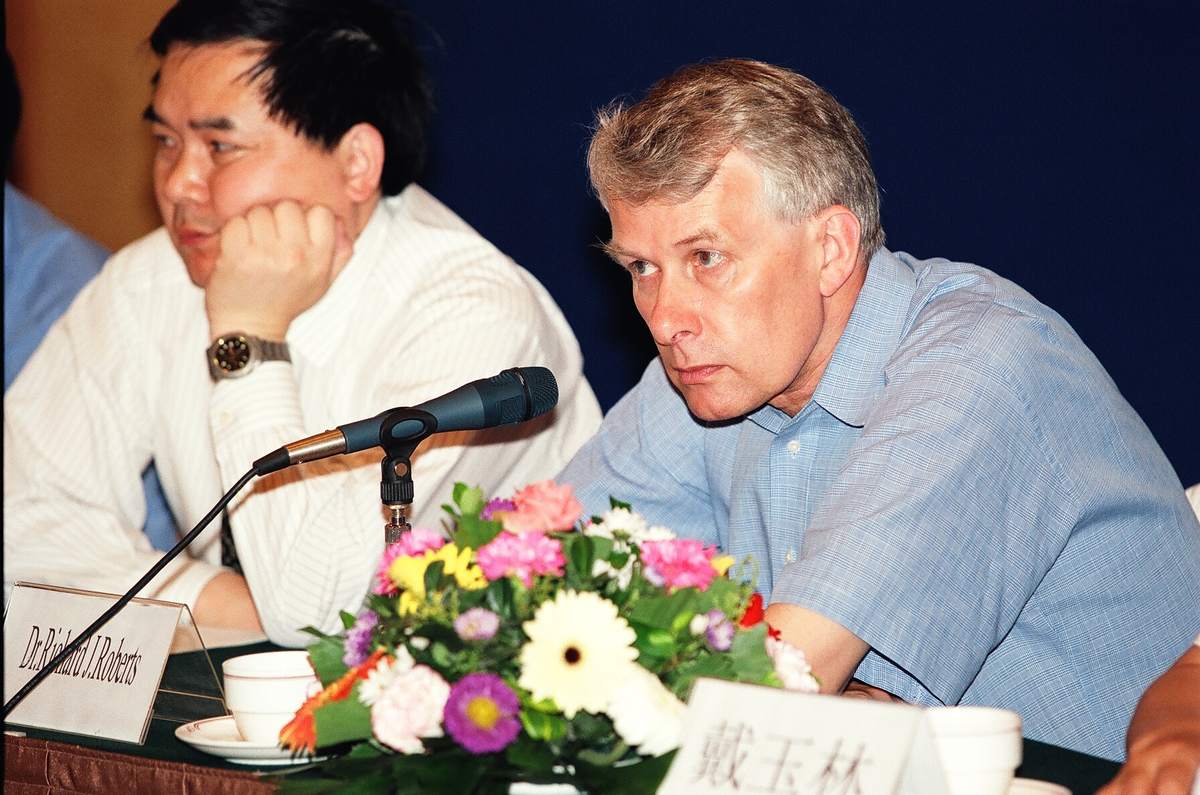 诺奖得主 Richard Roberts 在大会现场